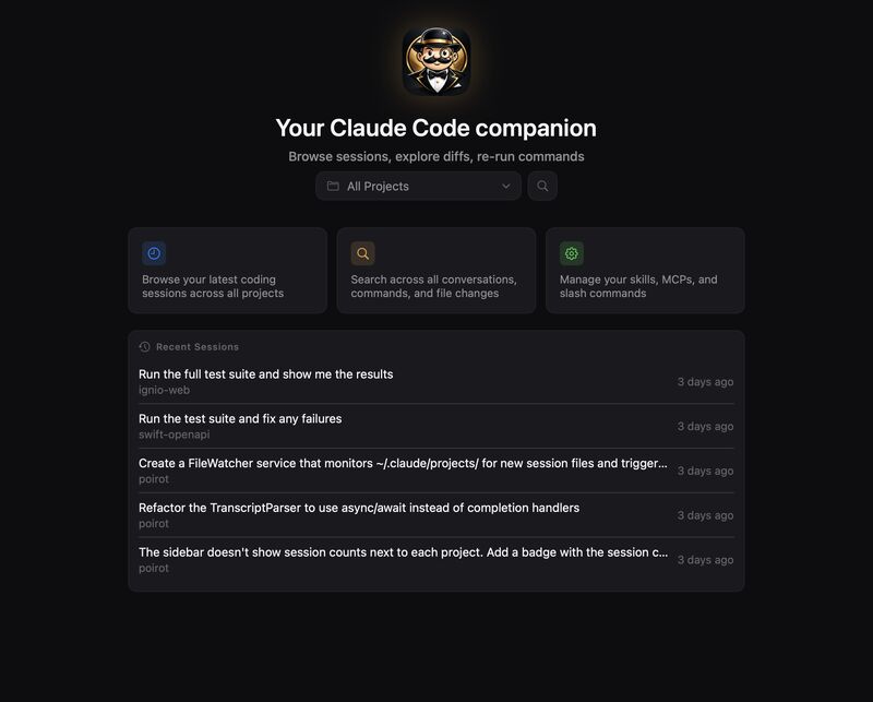 Poirot - Your Claude Code Companion