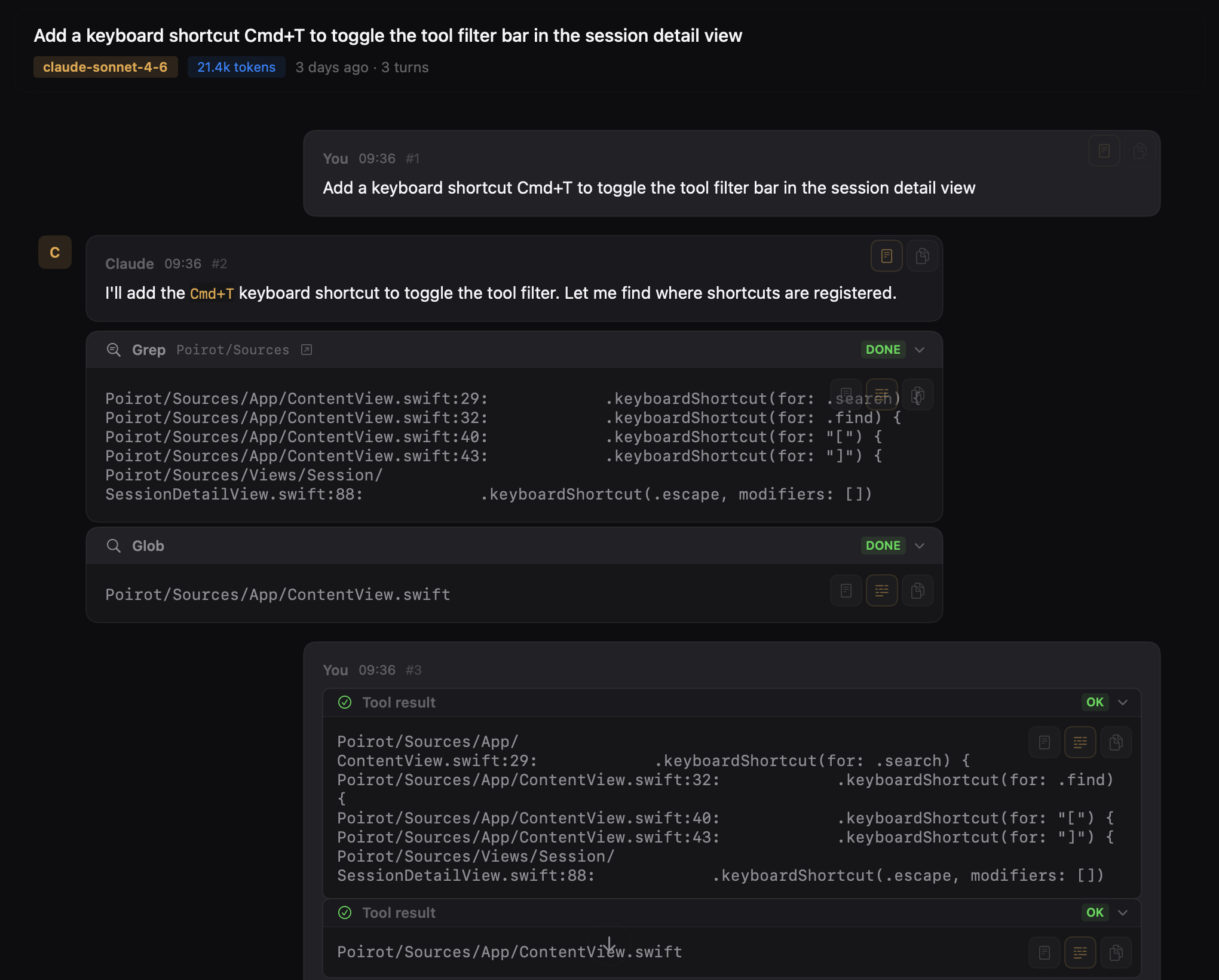 Poirot tool tracking